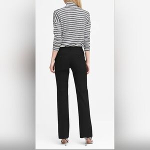 Banana Republic Logan-Fit Black Lightweight Wool Trousers